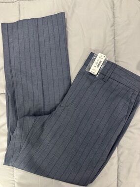 Madewell Slate Blue Pinstripe Pants